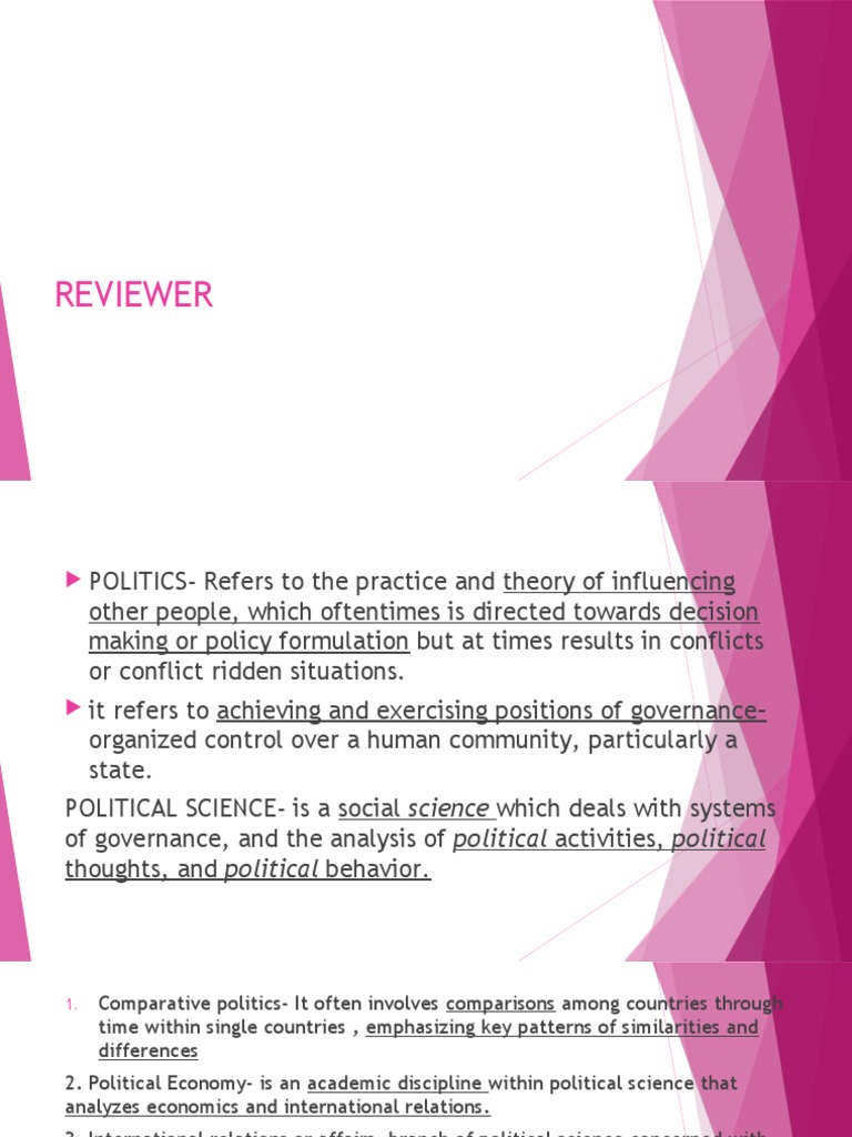 Philippine Politics and Governance Overview | PDF | Power (Social And ...