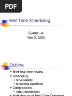 Real Time Scheduling