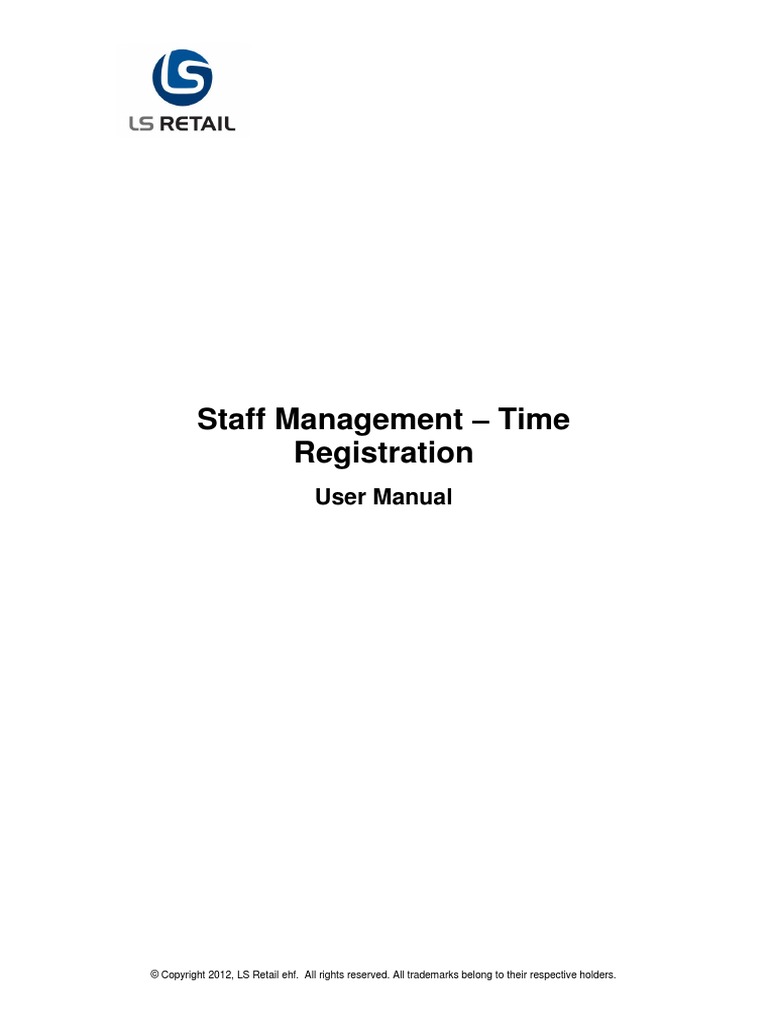 Staff Management - Time Registration | PDF | Computer Keyboard | Software