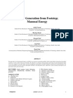 Power Generation From Footstep : Manusai Energy