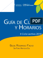 Horario Ucr I Semestre 2019