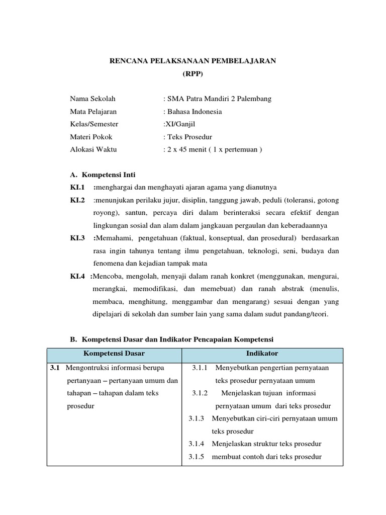 Contoh Pernyataan Umum Dalam Teks Prosedur Mudah