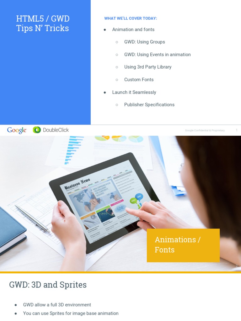 Animating and Customizing Creative Assets in HTML5 and Google Web ...