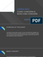Open Mic Going Concern Is A Big Concern Now