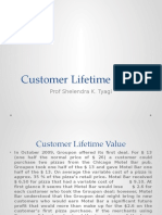 Customer Lifetime Value: Prof Shelendra K. Tyagi