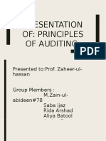 Presentation Of: Principles of Auditing