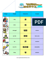 Verbs 2: Image Pinyin Character French