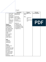 Findings Assessment Therapy Planning