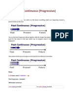 Past Continuous (Progressive) : Diagram