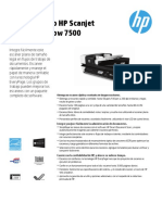 Scanjet HP 7500 Especificaciones