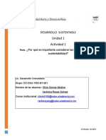 Act.1. Foro. ¿Por Qué Es Importante Considerar Las Dimensiones de La Sustentabilidad