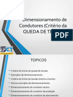 Aula 8 - Dimensionamento de Condutores Queda de Tens o