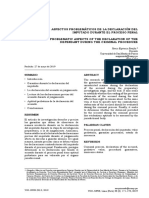 Aspectos Problemáticos de La Declaración Del Imputado Durante El Proceso Penal