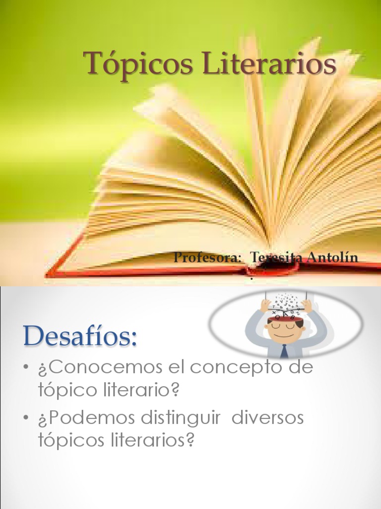 Tópicos Literarios: Definición y Ejemplos | PDF