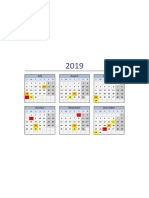 Calendario de RRHH - 2 Semestre - 2019v. 2