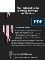 The Historical Under Pinnings of Philippi Ne Elections