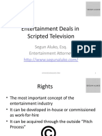 Entertainment Deals in Scripted Television: Segun Aluko, Esq. Entertainment Attorney