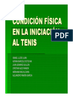 Tema 8. Condicion Fisica en La Iniciacion Al Tenis PDF