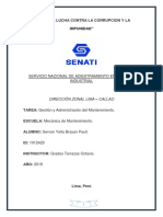 Gestión y Administración Del Mantenimiento