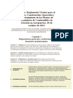 Reglamento Técnico para El Diseño, Construcción, Operación y Mantenimiento de Las Plantas de Suministro de Combustibles de Aviación en Aeropuertos, 30 de Octubre de 2014