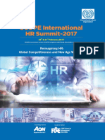 SCOPE International HR Summit-2017: Reimagining HR: Global Competitiveness and New Age Workforce