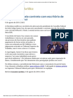 ConJur - Petrobras Cancela Contrato Com Escritório de Felipe Santa Cruz