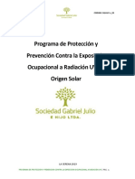 Programa de Protección A Radiación UV Sociedad Gabriel Julio