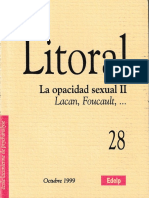 Litoral 28 La Opacidad Sexual II Carta Lacan A Foucault