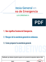 Anestesia General Cesarea Emergencia Luis Cardenas