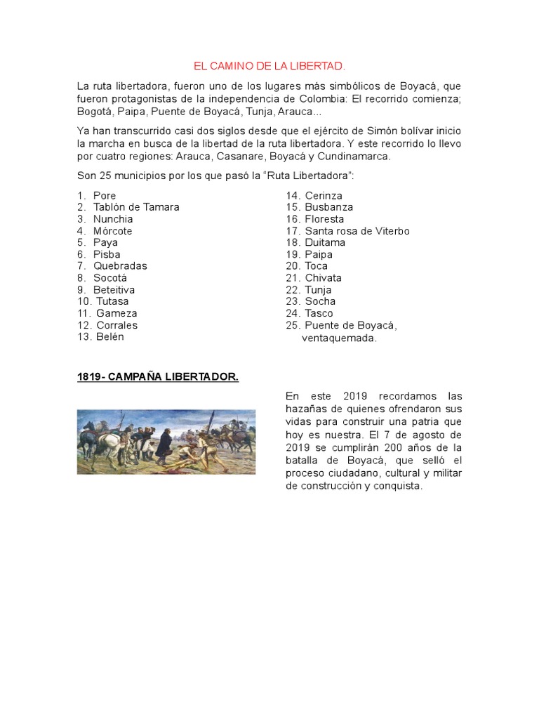 El Camino de La Libertad | PDF