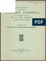 Discurso Ingreso Pio Baroja