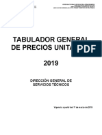 Tabulador General 2019