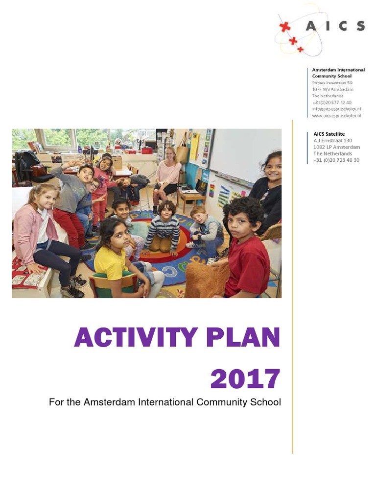 Activity Plan 2017: For The Amsterdam International Community School ...