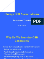 Chicago GSB Alumni Alliance: Interviewer Training
