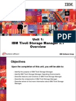 Unit 1: IBM Tivoli Storage Manager 5.1