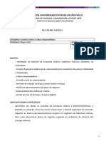 EMENTA - Economia Criativa e Cultura Empreendedora PDF