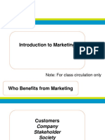 Introduction To Marketing