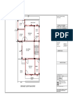 Ground Floor Plan 30'X50': Proposed Residential Building. Distt-SATNA