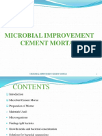 Microbial Improved Mortar