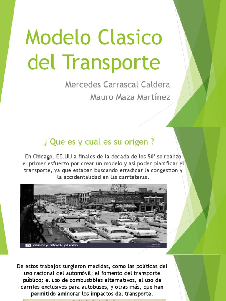 Modelo Clásico del Transporte Urbano | PDF | Transporte | Ciencias ...