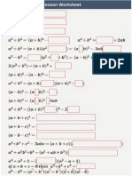 Algebric Expression-Worksheet