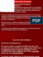 6. Flujo de Aire en Minas- Ley de Continuidad-ecuacion de Bernoulli-gradientes de Presion