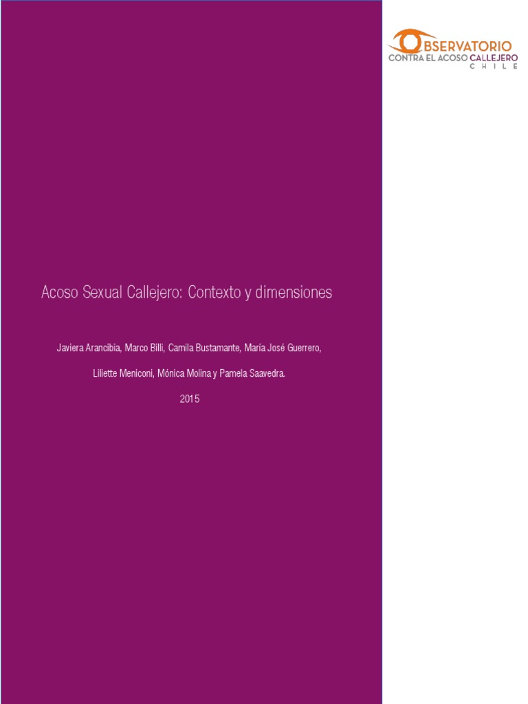 Acoso Sexual Callejero y Género | PDF | Género | Estudios de género