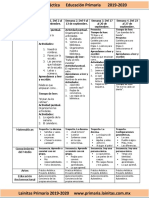 Septiembre - 1er Grado Dosificación (2019-2020)