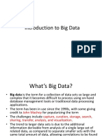 Introduction To Big Data