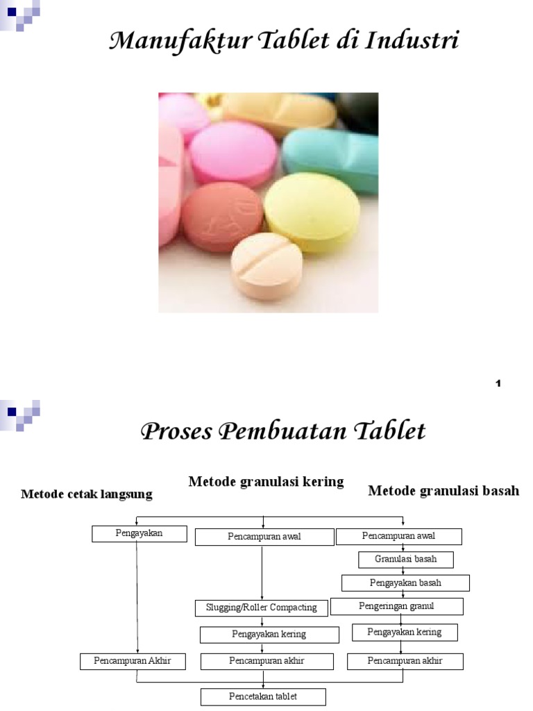 Proses Pembuatan Tablet Granulasi Kering | PDF