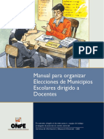 Manual de Municipios Escolares para docentes