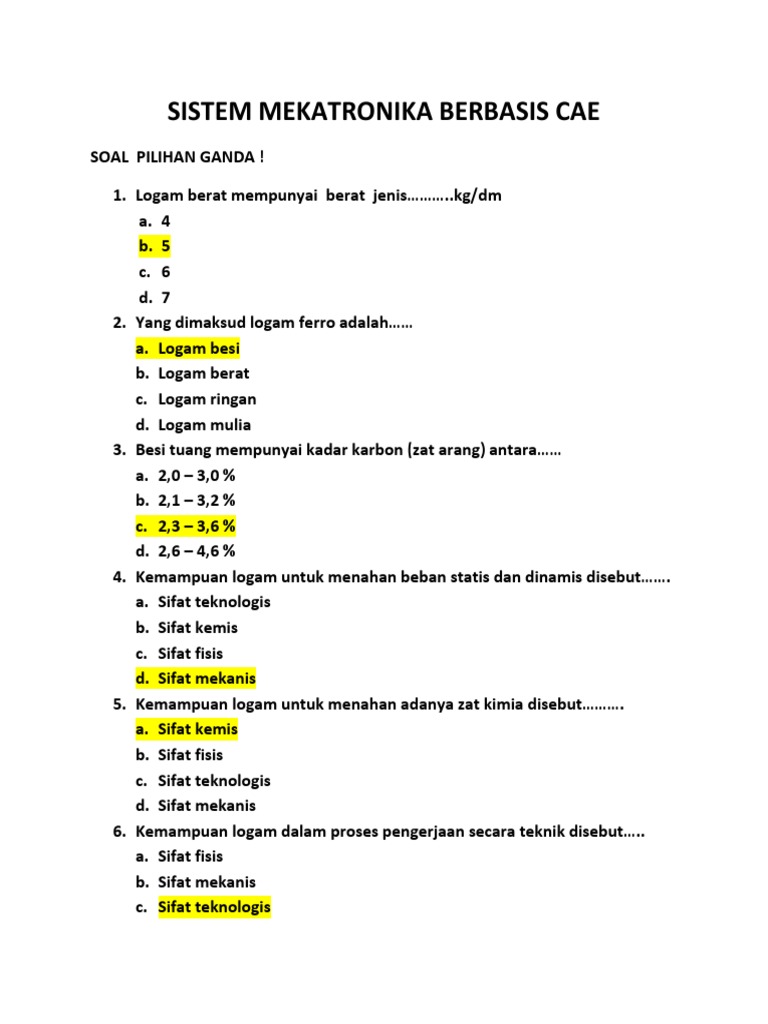 Soal Pertemuan 2 Cae Docx