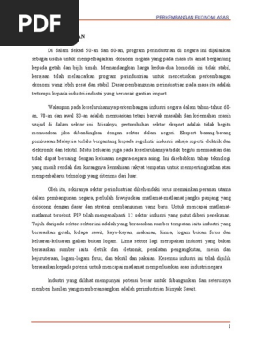 Ekonomi Kelapa Sawit Pdf