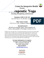 Flyer Yoga Therapeutic